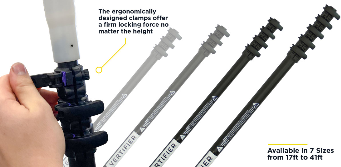 smoke detector telescopic poles from composite poles